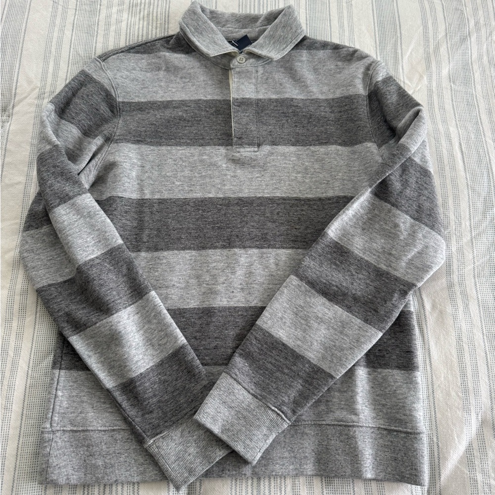 NWT Vineyard Vines Striped Surfside Ultimate Gray Cam Shirt • XS
